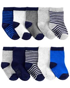 Комплект из 10 носков для малышей Carter&apos;s, темно-синий Carters