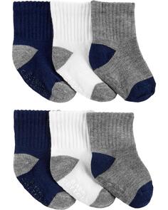 Набор из 6 носков для малышей Carter&apos;s, темно-синий/серый Carters