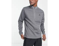 Серый свитшот на молнии adidas Golf DWR 1/4