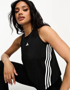 Черный жилет с 3 полосками adidas Training Hyperglam adidas performance