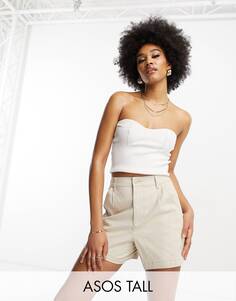 Короткие брюки чинос с камнем ASOS DESIGN Tall ASOS Tall