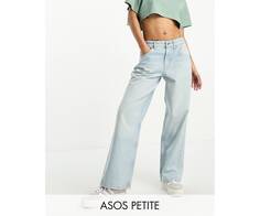 Голубые мешковатые джинсы-бойфренды ASOS DESIGN Petite ASOS Petite