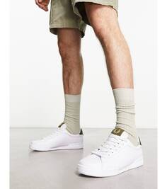 Белые кожаные кроссовки Fred Perry b722