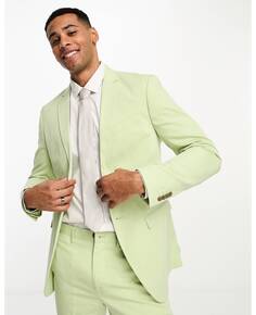 Пиджак приталенного кроя Jack &amp; Jones Premium мятного цвета