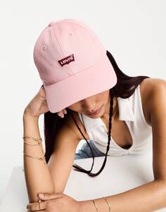 Розовая кепка Levi&apos;s с небольшим логотипом в виде крыла летучей мыши Levis