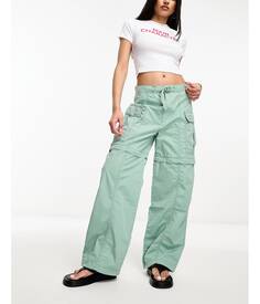 Зеленые брюки карго Levi&apos;s Convertible с карманами Levis