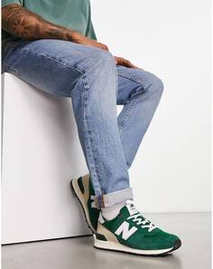 Темно-зеленые кроссовки New Balance 574