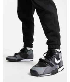 Черные кроссовки Nike Air 1 Mid