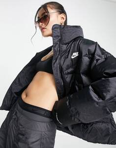 Черная дутая куртка Nike City Tech