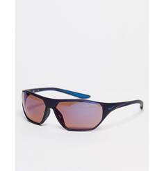 Темно-синие солнцезащитные очки с разноцветными линзами Nike Aero Drift