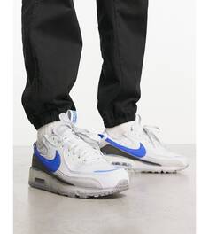 Бело-синие кроссовки Nike Air Max Terrascape 90