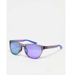 Серые солнцезащитные очки Nike Maverick Rise с фиолетовыми линзами