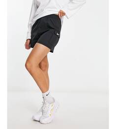 Черные тканые шорты карго с мини-галочкой Nike и карманами