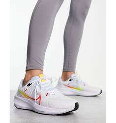 Бело-красные кроссовки Nike Running Air Zoom Pegasus 40