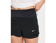 Черные шорты Nike Running Dri-Fit 3in 2 in 1