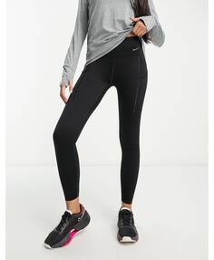 Черные леггинсы Nike Running Dri-Fit Go 7/8