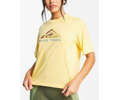 Желтая футболка с логотипом Nike Running Trail