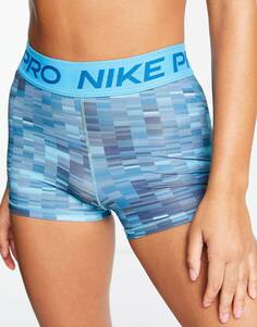 3-дюймовые шорты Nike Pro Training dri fit синего цвета с цифровой графикой Nike Training
