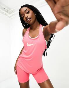 Розовая майка Nike Running Swoosh One Dri-Fit