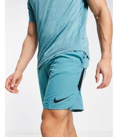 Бирюзовые репсовые шорты Nike Training Pro Flex