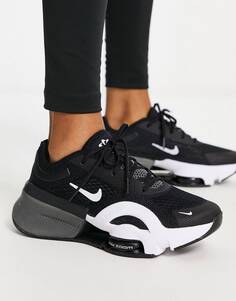Черно-белые кроссовки Nike Training Zoom Superrep 4