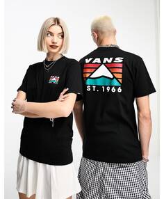 Черная футболка унисекс с принтом Mountain на спине Vans эксклюзивно на ASOS