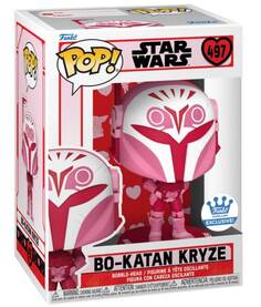 Фигурка Funko Pop! Star Wars: Valentines - Bo-Katan Kryze Bundled with a Byron&apos;s Attic Pop Protector