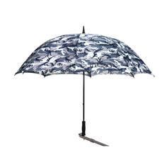 Телескопический зонт с древком JuCad, серый/камуфляж/камуфляж