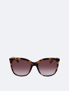 Солнцезащитные очки прямоугольной формы из модифицированного ацетата Calvin Klein, коричневый