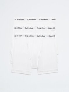 Комплект из 3 трусов-боксеров из хлопка стрейч Calvin Klein, белый