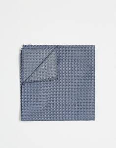 Нагрудный платок ASOS DESIGN сине-белого дизайна в стиле деко