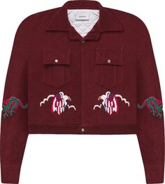 Куртка Rhude Souvenir Jacket &apos;Maroon&apos;, фиолетовый