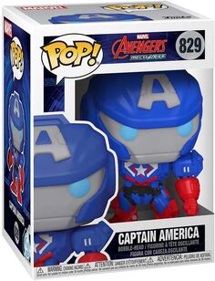 Фигурка Funko POP Pop! Marvel: Marvel Mech - Captain America Multicolor, 3.75 inches