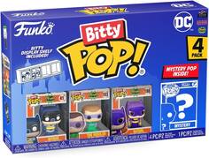 Фигурка Funko POP! DC Mini Collectible Toys - Batman, The Riddler, Batgirl &amp; Mystery Chase Figure, набор из 4