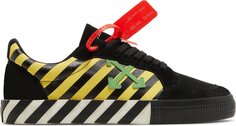 Кроссовки Off-White Vulc Low Black Yellow Green, коричневый