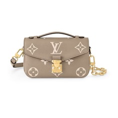 Сумка Louis Vuitton Pochette Metis East West, серо-бежевый/кремовый