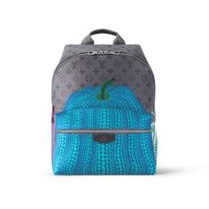 Рюкзак Louis Vuitton x Yayoi Kusama Discovery, серый/голубой