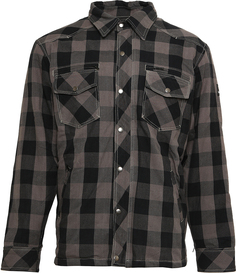 Рубашка Bores Lumberjack с длинным рукавом, серый/черный