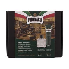Proraso Classic Duo Pack Green набор для бритья: крем для бритья, 150 мл + бальзам после бритья, 100 мл