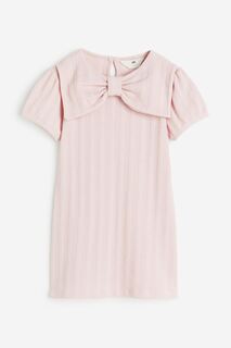 Платье H&amp;M Kids Bow-detail, светло-розовый H&M