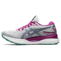 Кроссовки Asics Women&apos;s Gel-Nimbus 24, серый/фиолетовый/бирюзовый