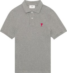 Поло Ami Sl Polo &apos;Heather Grey&apos;, серый