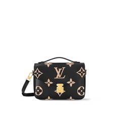 Сумка Louis Vuitton Pochette Metis, черный/бежевый