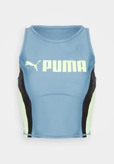 Топ Puma Fit Eversculpt Tank, голубой, черный