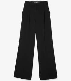 Брюки Michael Michael Kors Crepe Wide Leg, черный