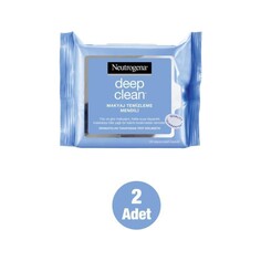 Салфетки для снятия макияжа Neutrogena Deep Clean, 2 упаковки по, 25 салфеток