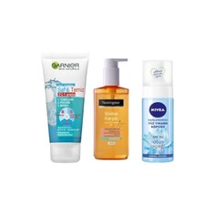 Гель Neutrogena + Garnier Pure&amp;Clean 3-in-1 + Пенка для умывания Nivea