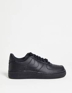 Черные кроссовки Nike Air Force 1&apos;07