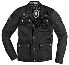 HolyFreedom Quattro Waxed Мотоцикл Текстильная куртка, черный