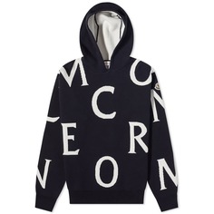 Толстовка Moncler Logo Intarsia Knitted Hoody